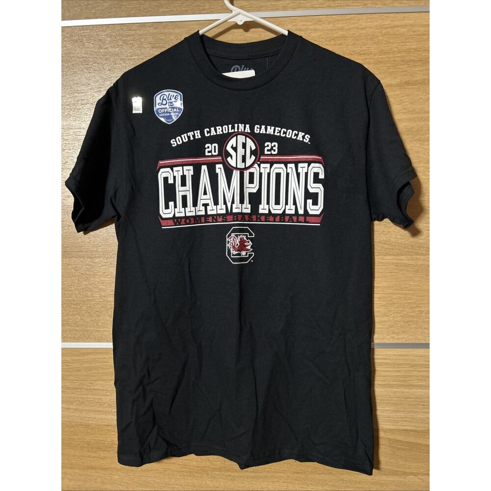 NEW South Carolina Gamecocks Sz M 2023 SEC Women’s Basketball Champions T Shirt